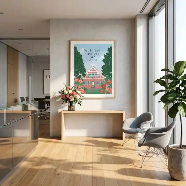 Plattdeutsch Poster für Büro