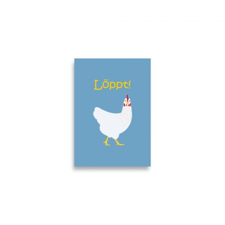 Tierposter Huhn „Löppt“ – Bild 3