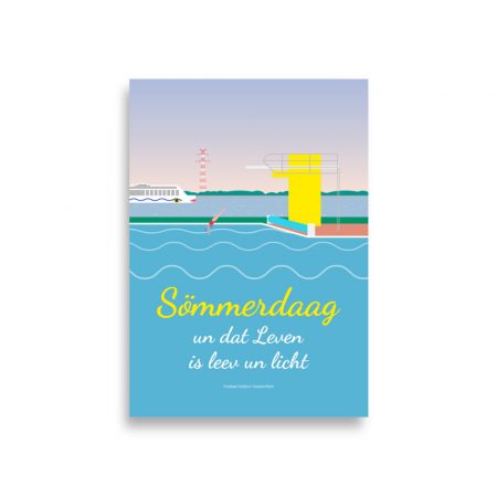 Poster Freibad Hollern-Twielenfleth: "Sömmerdaag", Hochformat – Bild 2