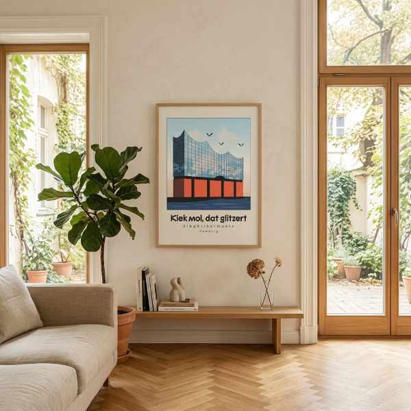 Plattdeutsch Poster Elphi Hamburg
