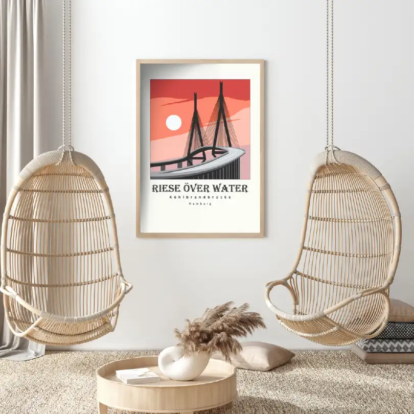 Hamburg Köhlbrandbrücke Poster
