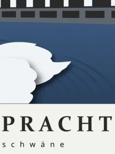 Alsterschwäne Grafikposter Detail