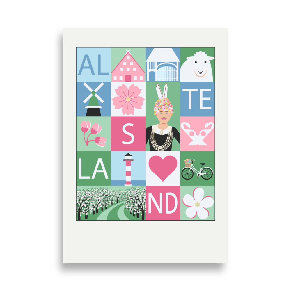 Poster Altes Land im Frühling