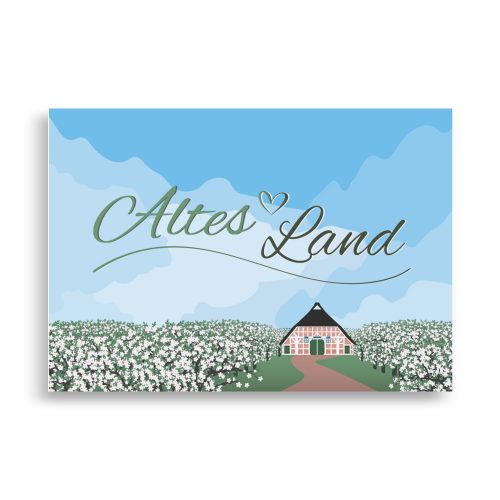 Poster Blütenmeer "Altes Land"