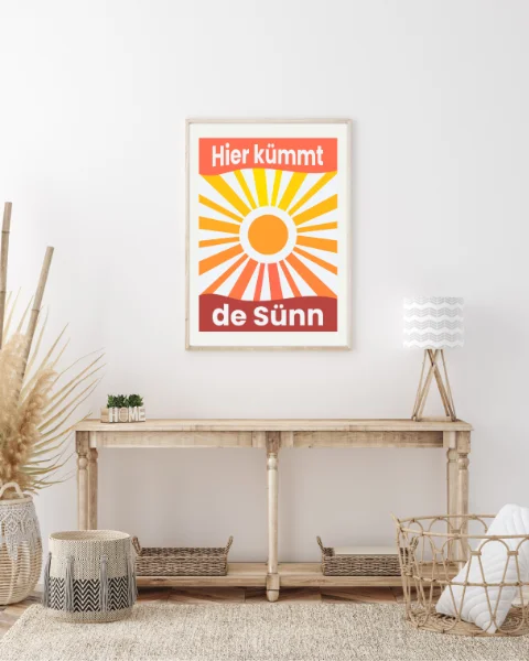 Plattdeutsche Sprüche Poster