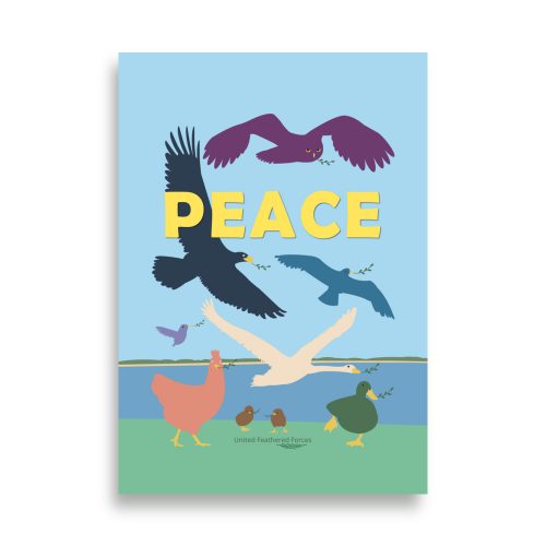 Peace Art Print: United Feathered Forces am Elbdeich