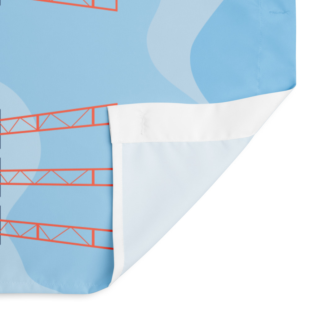 Rückseite Duschvorhang Hamburg Hafen