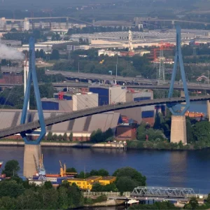 Hamburg Köhlbrandbrücke Foto