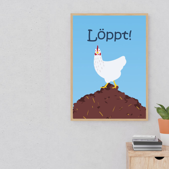 Plattdeutsch Poster "Löppt"!
