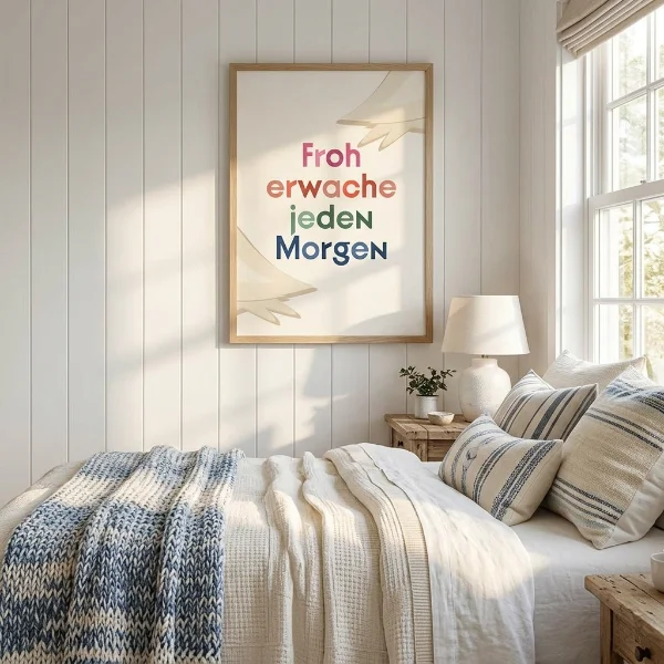 Typografie Poster Schlafzimmer