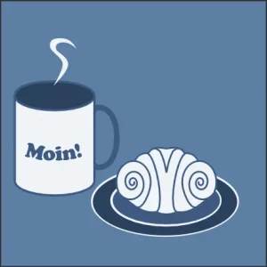 Hamburg Kaffeebecher Grafik