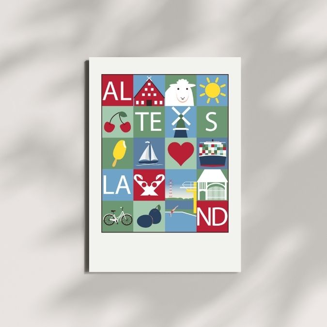 Altes Land Sommer Grafikposter