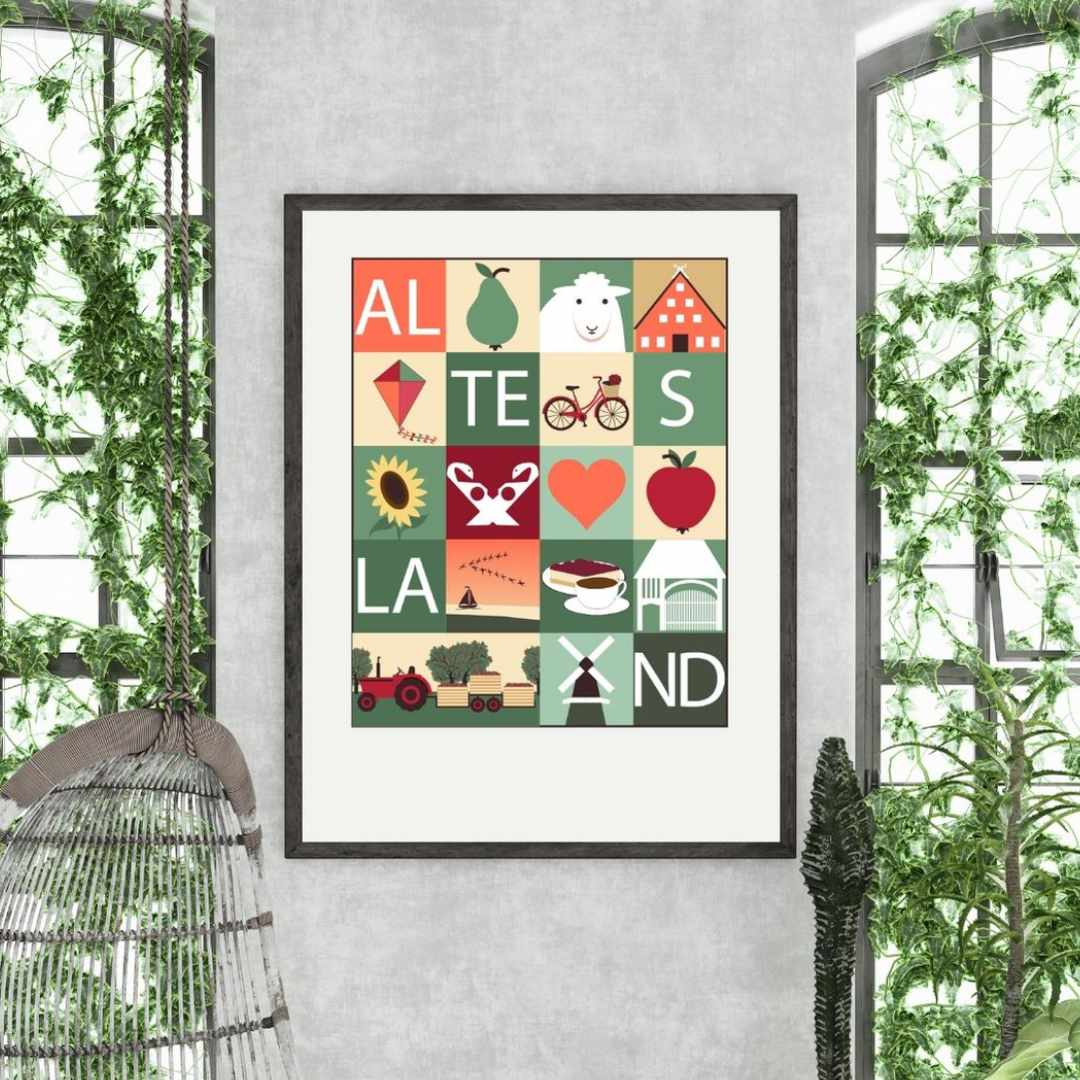 Altes Land im Herbst Grafikposter