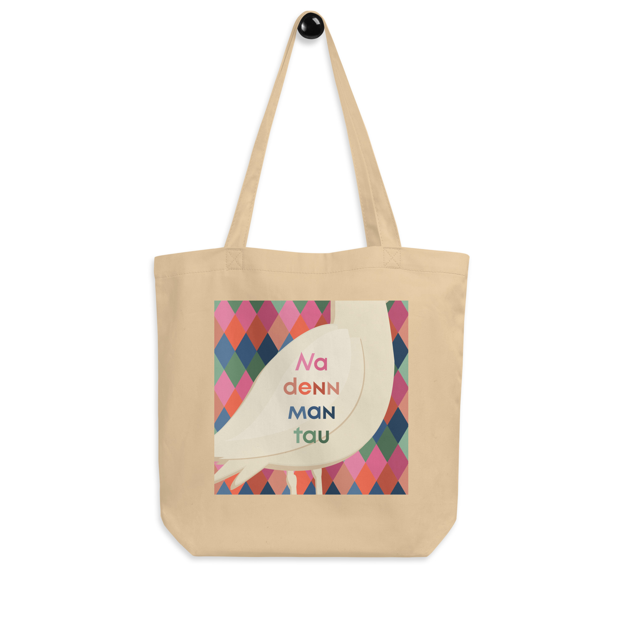 Plattdeutscher Möwen-Stoffbeutel: "Na denn man tau"