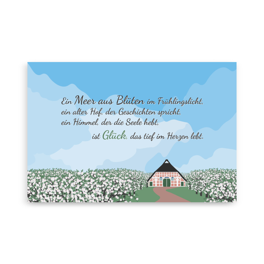 Poster Altes Land Obsthof – Bild 6