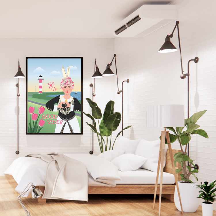 Altes Land Blütenkönigin Poster Good Vibes