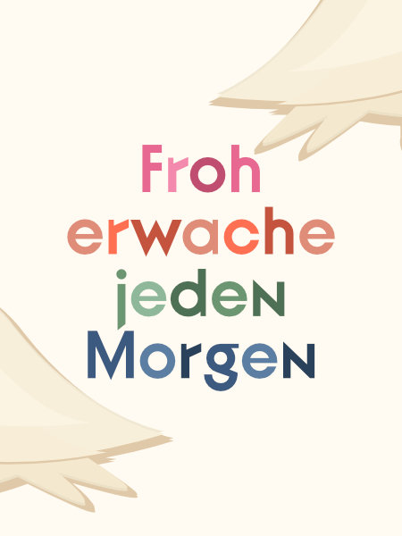 Froh erwache jeden Morgen - Poster
