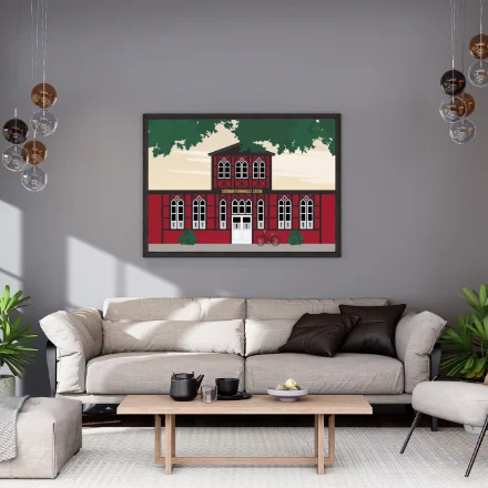 Stade Seminarturnhalle Poster in Wohnzimmer