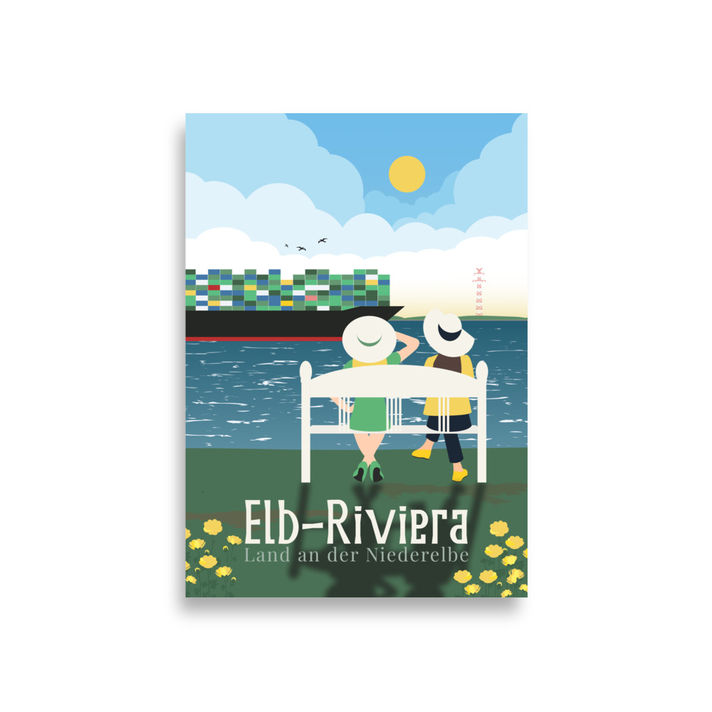 Poster Elbe Landschaft: "Elb Riviera" – Bild 2