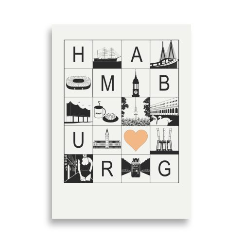 Hamburg Poster minimalistisch